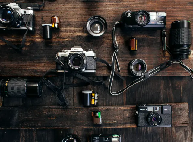 Camera kit prepared for the morning call